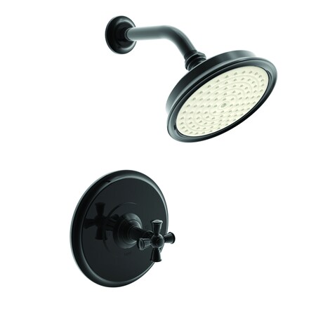 Newport Brass Balanced Pressure Shower Trim Set in Gloss Black 3-2404BP/54